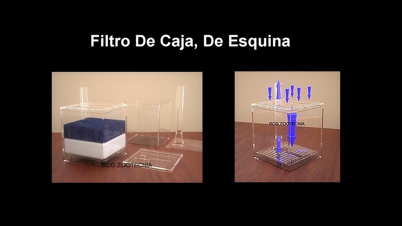 Filtro de caja, de esquina