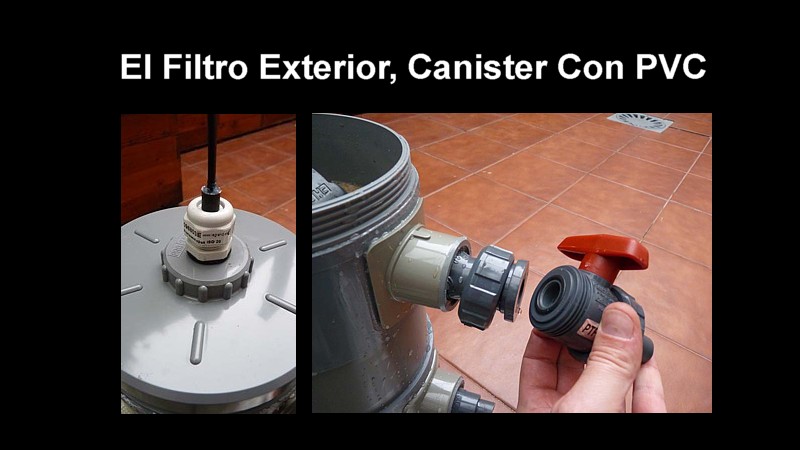 Filtro exterior con PVC
